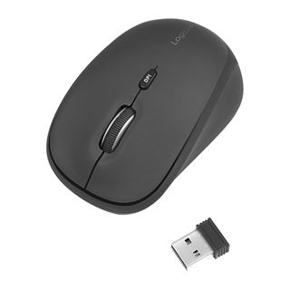 LogiLink Maus Funk 2,4 GHz 3-Button, schwarz