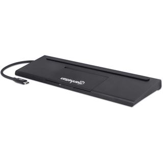 Manhattan USB-C 11-in-1-Dockingstation MST für drei Monitore