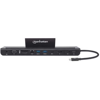 Manhattan USB-C 11-in-1-Dockingstation MST für drei Monitore