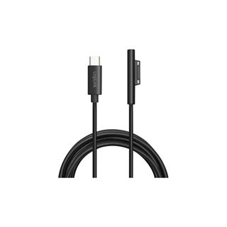 LogiLink USB-C Ladekabel zu Microsoft Surface 1,8m., schwarz