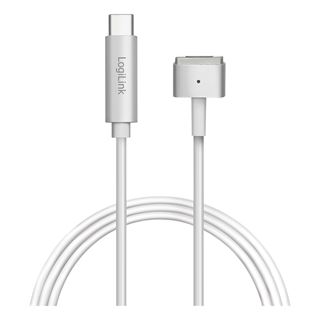 LogiLink USB-C Ladekabel zu Apple Mag Safe 2charg. 1,8m,silb