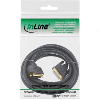 5.00m InLine DVI-D Verlängerungskabel Premium-Line DVI 24+1
