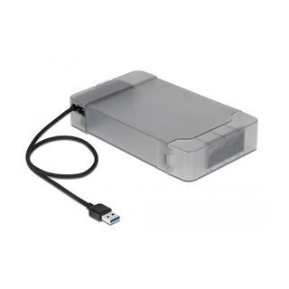 Delock USB-A zu SATA Konverter mit 3.5" Schutzh&uuml;lle