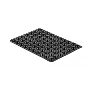 Delock Gummifüße rund selbstklebend 8 x 3 mm 70 Stück