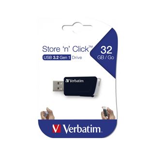 32GB Verbatim USB-Stick 3.2 Store'n Click Gen1 Black extern