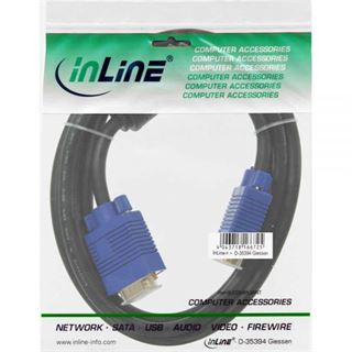 (€7,90*/1m) 1.00m InLine S-VGA Anschlusskabel doppelt geschirmt