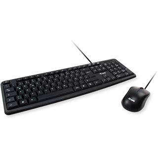 Equip Kabelgebundene Kombi Keyboard+Mouse, schwarz, ES