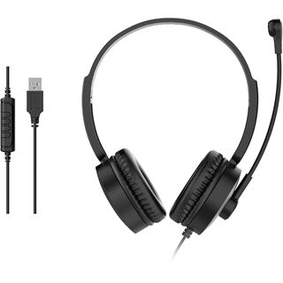 Equip USB-Headset 245301 2m Kabel, schwarz, USB