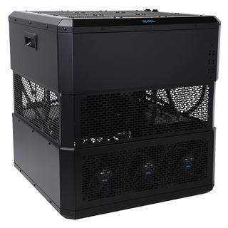 Alphacool Mining Cube 300 - Black - Inkl. 3x420mm ST30 Radiatoren