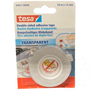 Tesa doppelseitiges Klebeband 10m 12mm transparent