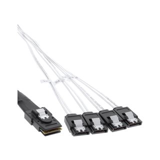 (€12,90*/1m) 1.00m InLine SAS Anschlusskabel Mini SFF-8087