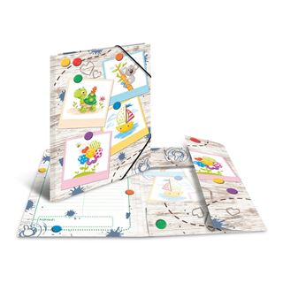 Herma Eckspannermappe "Sandkastenfreunde", Karton, DIN A3