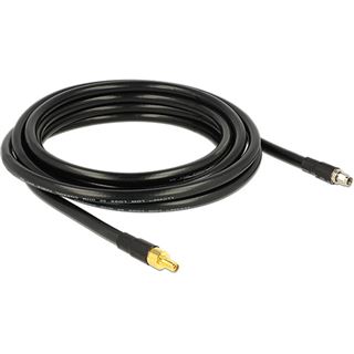 4.00m Delock Koaxial Antennenkabel CFD 400 RP-SMA Stecker auf RP-SMA