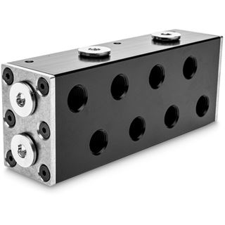 EK Water Blocks EK-Pro Manifold 2CPU 2GPU Verteiler Acetal, schwarz