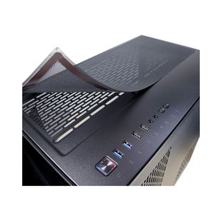 Inter-Tech C-701 Panorama mit Sichtfenster Midi Tower ohne Netzteil