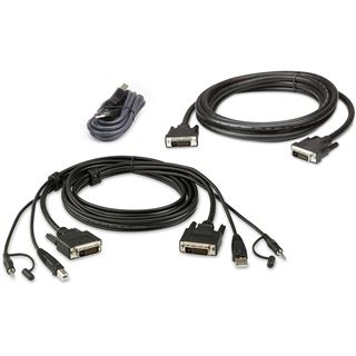 ATEN Technology 2L-7D02UDX3 KVM Kabelsatz, USB DVI-D Dual-Link Dual