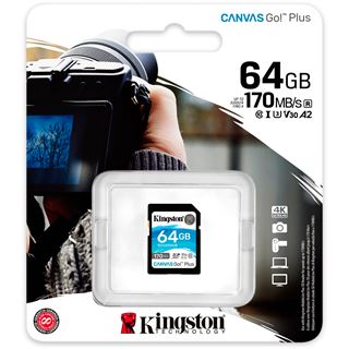 64GB Kingston SDXC CANVAS GO PLUS 170R