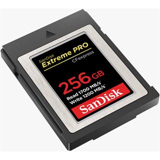 256GB SanDisk Extreme PRO R1700/W1200 CFexpress Type B 128GB