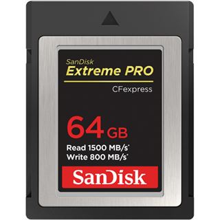 64GB SanDisk Extreme PRO R1500/W800 CFexpress Type B (SDCFE-064G)