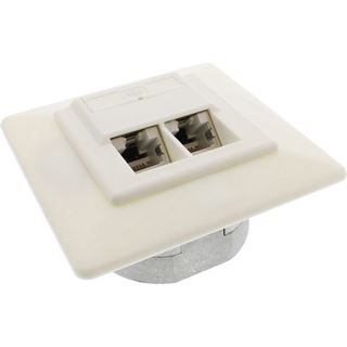 Cat. 6 Anschlussdose Unterputz mit 2x RJ45 A