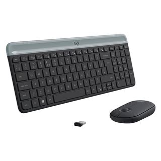 Logitech MK470 Slim Wireless Keyboard and Mouse Combo, USB, CH