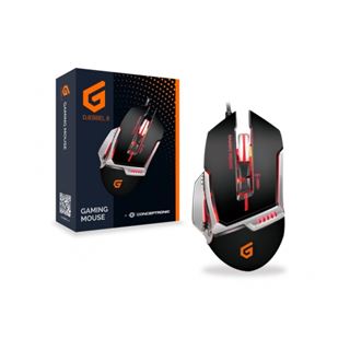Conceptronic DJEBBEL 8 USB schwarz/rot (kabelgebunden)