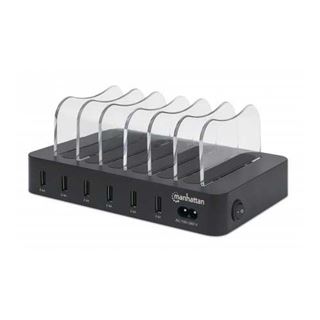 Manhattan 6-Port USB-Ladestation USB-A-Ports 2,4 A/5 V 55W