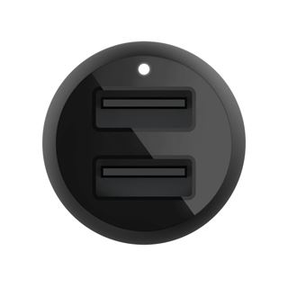 Belkin Dual USB-A Kfz-Ladeger&auml;t incl. USB-C Kabel 1m 24W black