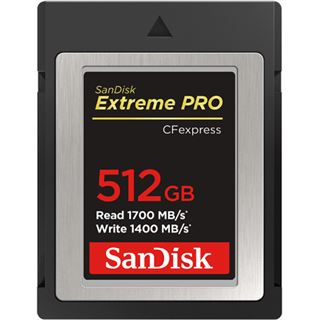 512GB SanDisk CFexpress Extreme Pro Speicherkarte, Kapazität: