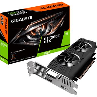 4GB Gigabyte GeForce GTX 1650 OC Low Profile 4G Aktiv PCIe 3.0 x16