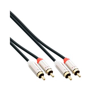 (€13,80*/1m) 0.50m InLine Audio Anschlusskabel Stereo 2x Cinch