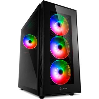 Sharkoon TG5 Pro RGB mit Sichtfenster Midi Tower ohne Netzteil schwarz