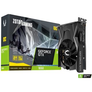 4GB ZOTAC GeForce GTX 1650 OC GDDR6, PCIe 3.0 x16 (ZT-T16520F-10L)