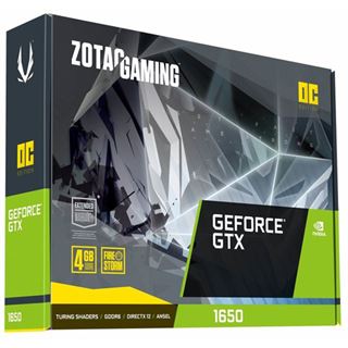 4GB ZOTAC GeForce GTX 1650 OC GDDR6, PCIe 3.0 x16 (ZT-T16520F-10L)