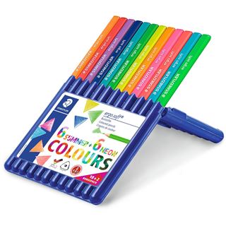 Staedtler Dreikant-Buntstift ergosoft, 10+2 Etui