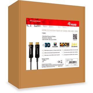 (&euro;2,26*/1m) 30.00m Equip HDMI Anschlusskabel Ethernet HDMI Typ A