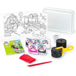 FIMO kids Modellier-Set Tool box pony, 10-teilig