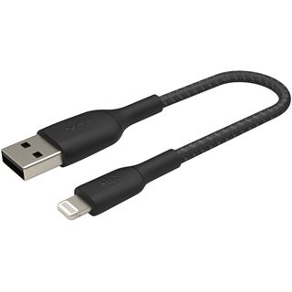 2.00m Belkin Lightning Lade/Sync Kabel ummantelt mfi schwarz