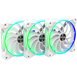 EKL Alpenf&ouml;hn Wing Boost 3 ARGB White Edition, 3er-Pack