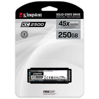 250GB Kingston KC2500 NVMe M.2 PCIe 3.0 x4 3D-NAND TLC