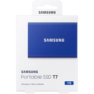 1TB Samsung Portable SSD T7 Indigo Blue