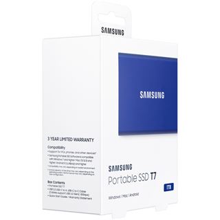 1TB Samsung Portable SSD T7 Indigo Blue