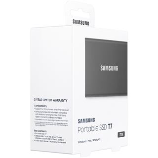 1TB Samsung Portable SSD T7 Titan Grey