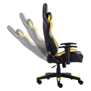 LC-POWER Gaming Stuhl LC-Power LC-GC-600BY schwarz/gelb