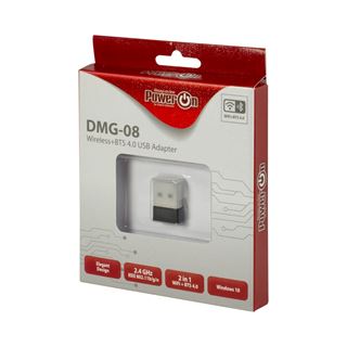 Inter-Tech NT "PowerOn" DMG-08 Wi-Fi 4 /Bluetooth Nano Adap.