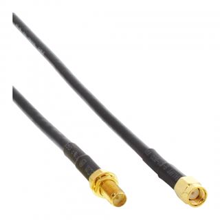 (&euro;3,95*/1m) 2.00m InLine WLAN Antennenkabel Reverse SMA Stecker