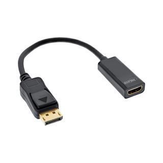 InLine HDMI Adapterkabel Displayport Stecker auf HDMI Typ A Buchse