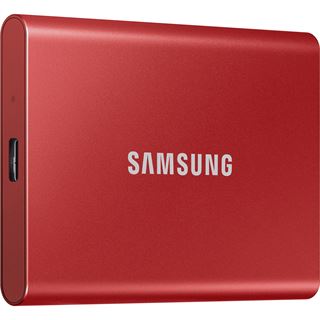 1TB Samsung Portable SSD USB-C 3.1 T7 rot metallic