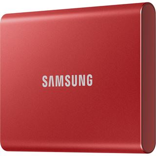 1TB Samsung Portable SSD USB-C 3.1 T7 rot metallic
