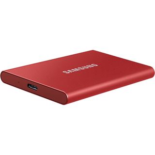 1TB Samsung Portable SSD USB-C 3.1 T7 rot metallic